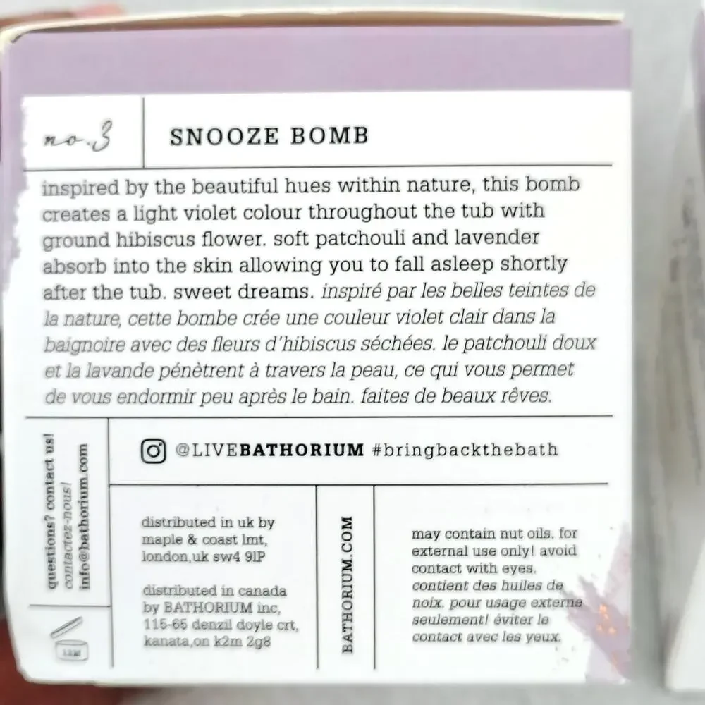2 Bathorium Crush Patchouli Pink Grapefruit Relaxing Bath Soak Bath Bomb 300g
